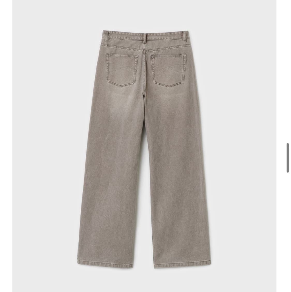 벨리에 트루 와이드 데님 팬츠 - 빈티지 베이지 32사이즈 상품이미지2