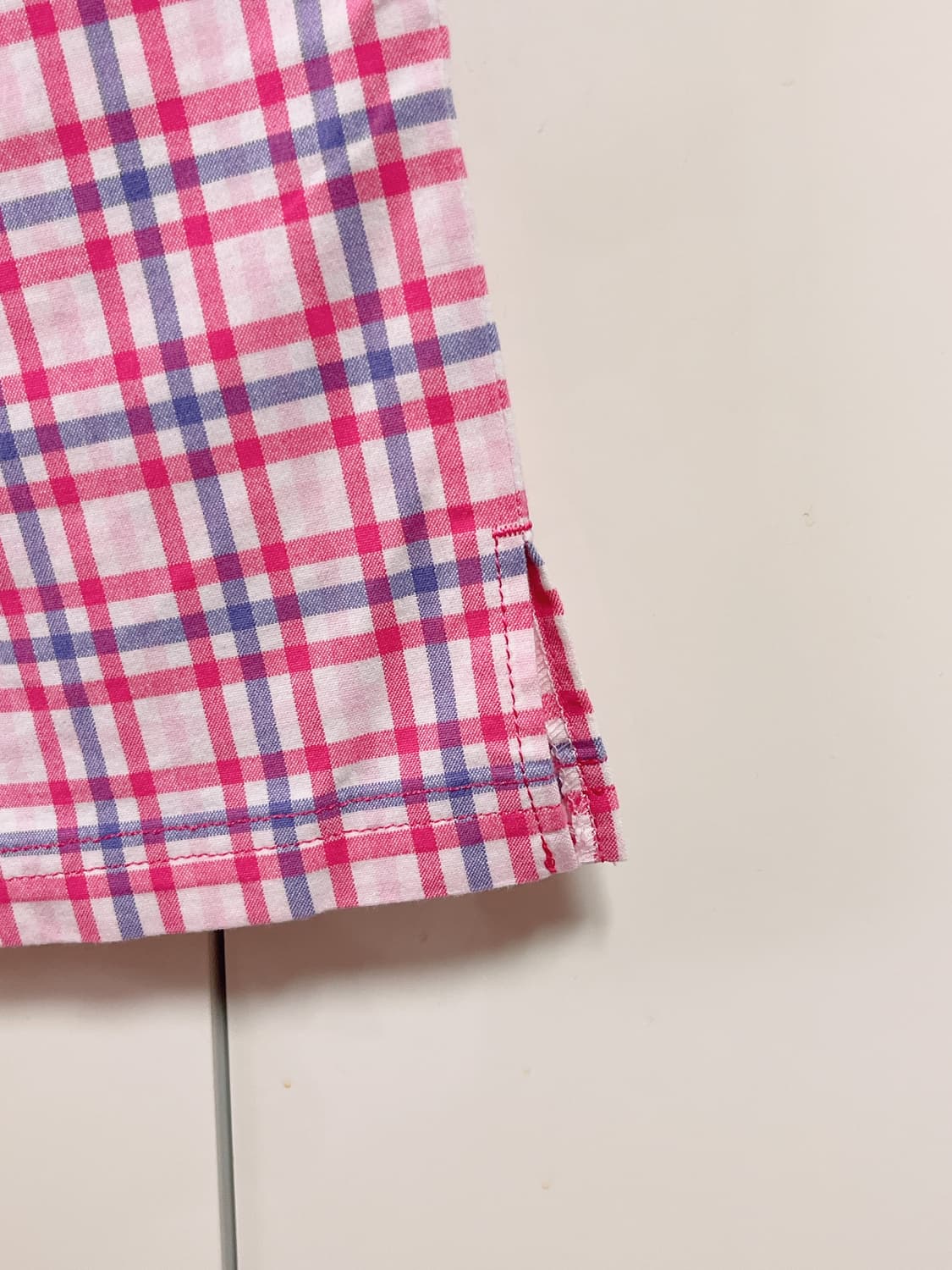 꾸레쥬 쿠레쥬 정품 체크 카프리 팬츠 상품이미지5