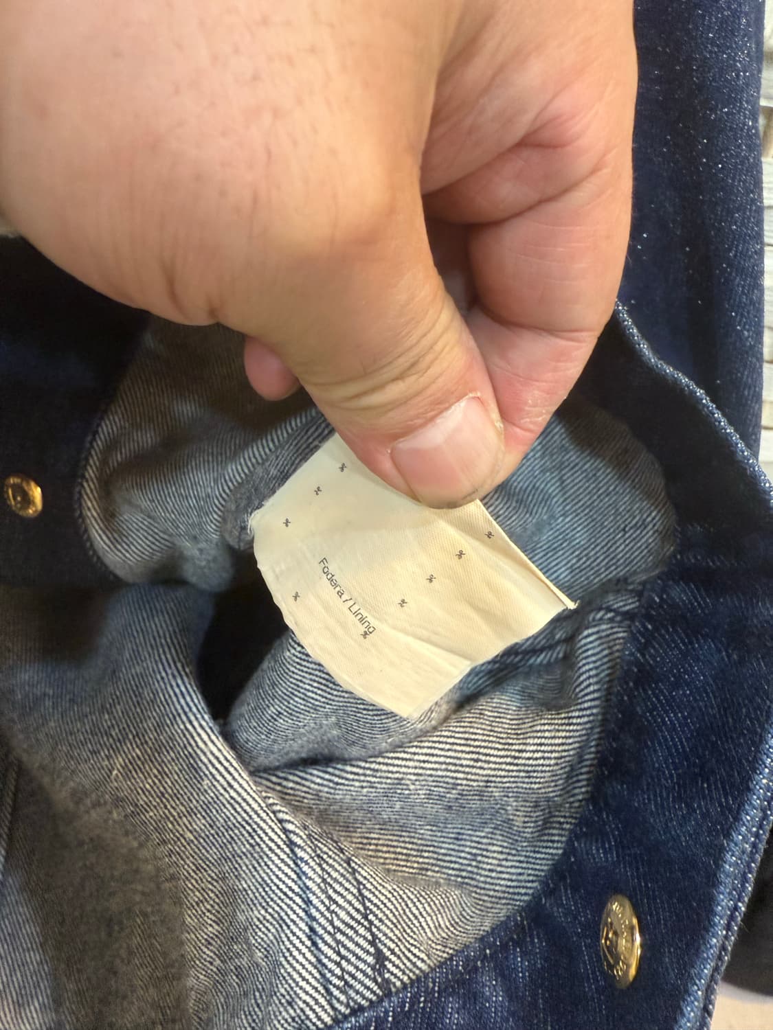 38/44-55 정품 펜디 크롭 데님자켓 팝니다 상품이미지6