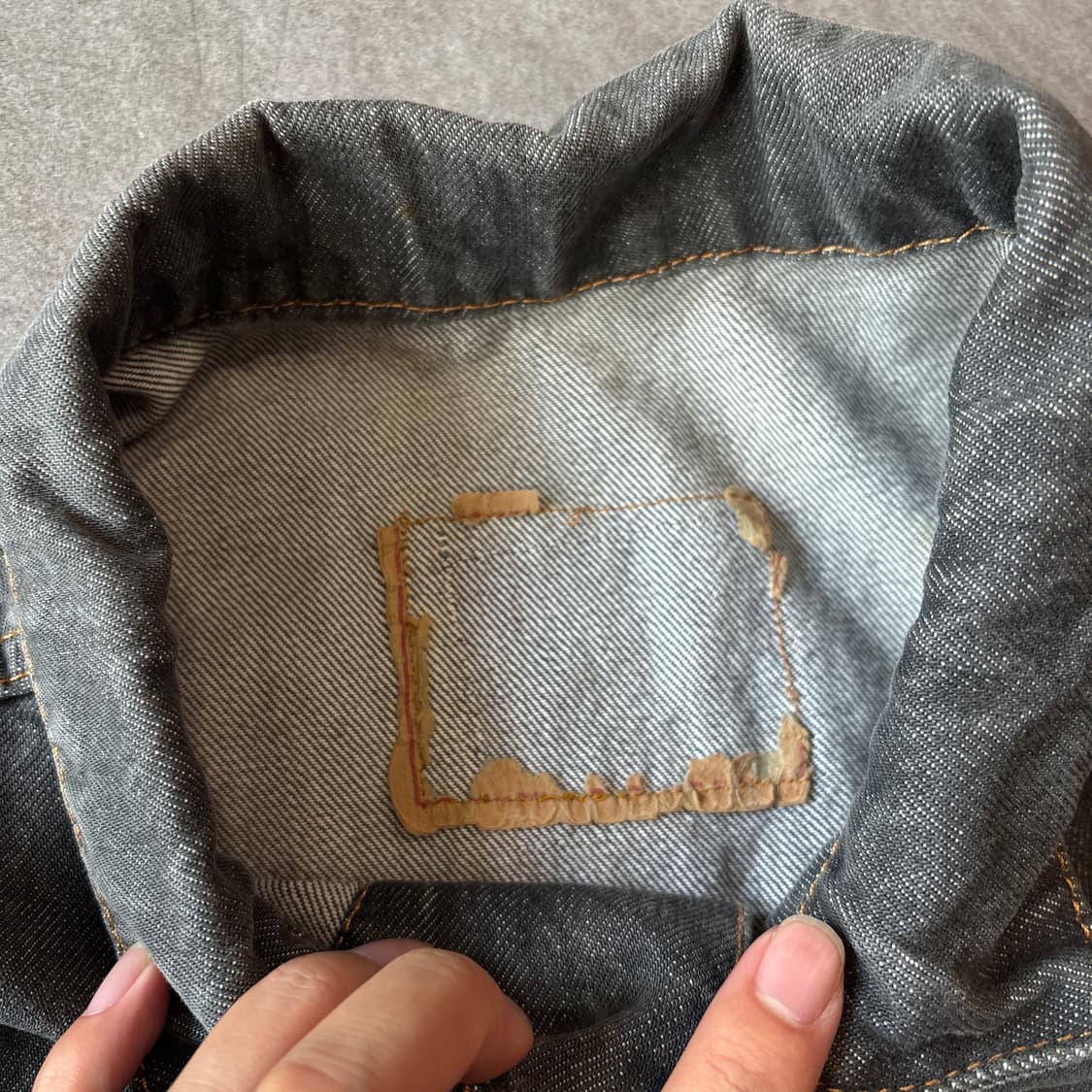 리바이스 정품 흑청 데님 자켓 상품이미지5