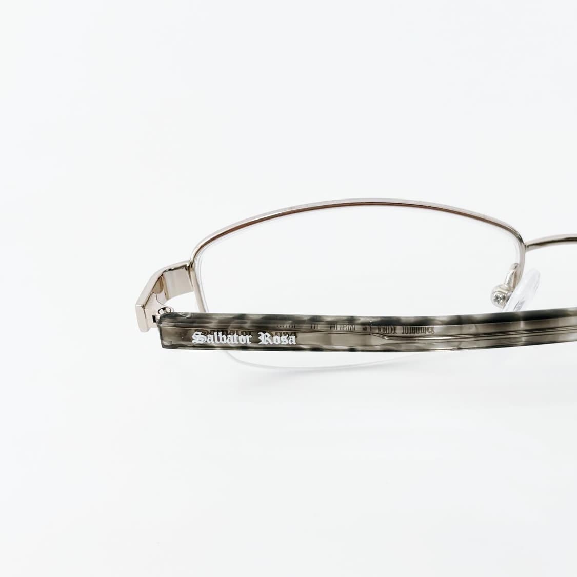 Salbator Rosa 골드 반무테 메탈 데드스탁 빈티지안경 상품이미지4