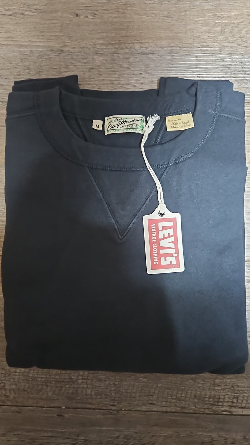 리바이스 LVC 1940's 베이 메도우 스웨트셔츠 젯 블랙 M 상품이미지3