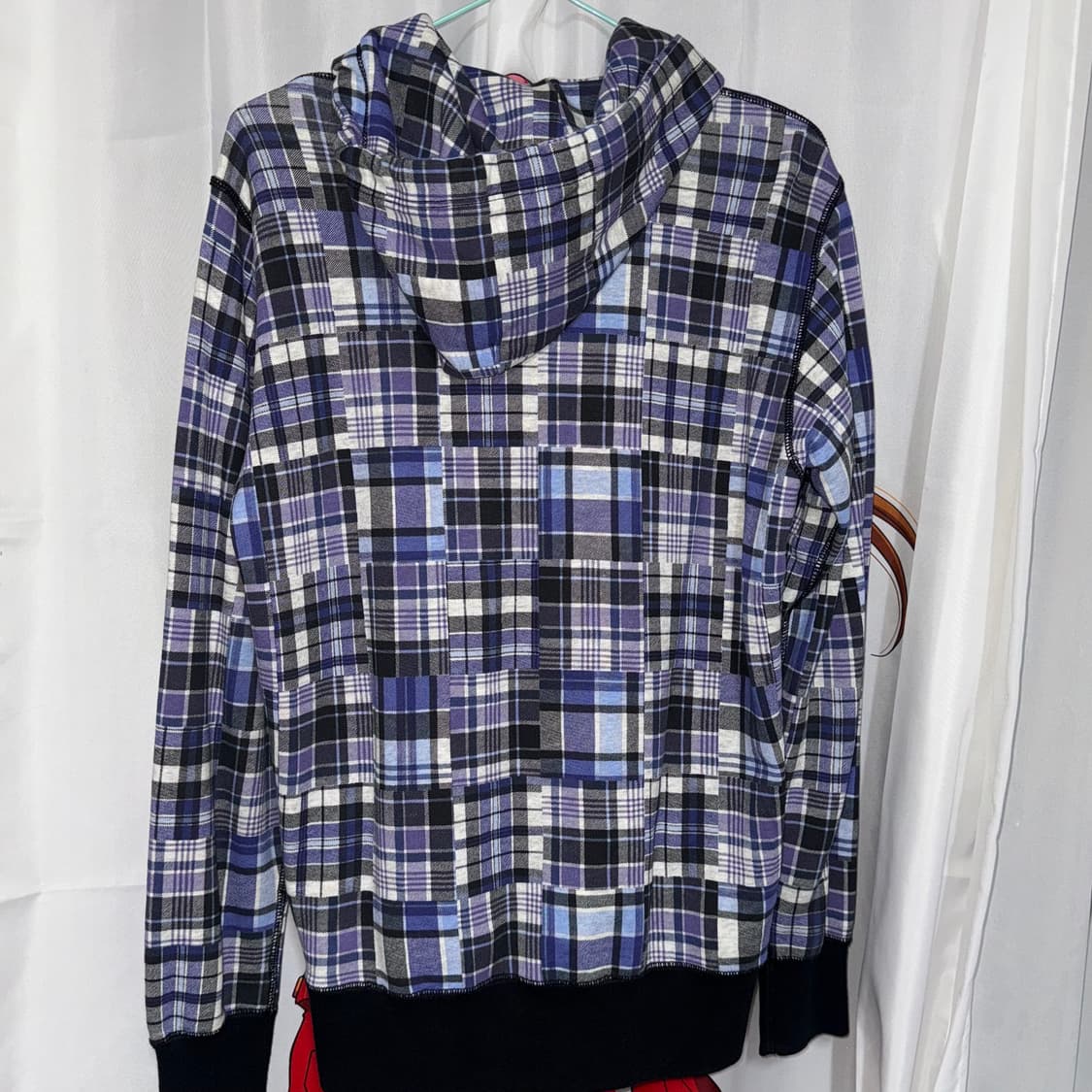 너드 체크 후드집업  상품이미지2