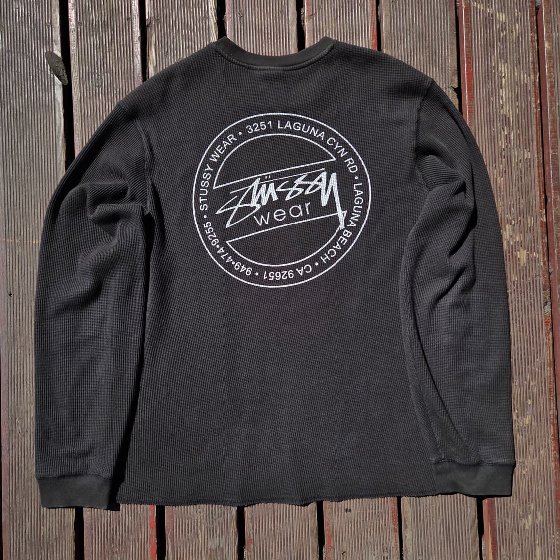 스투시 롱슬리브 써멀 티셔츠 블랙 상품이미지2