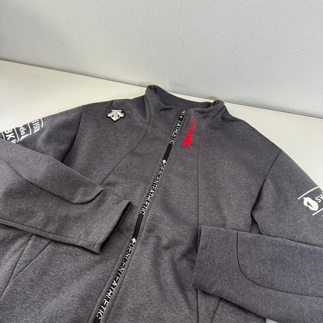 95-100 데상트 아우디 스위스 스키팀 트랙탑 져지 상품이미지1