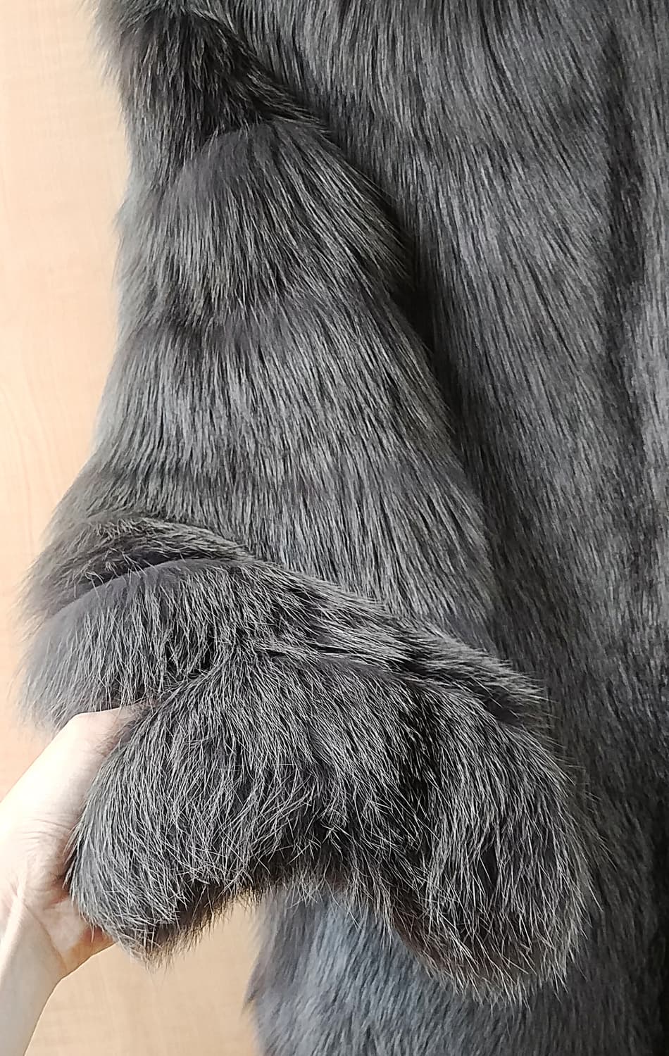 사가폭스 SagaFox 리얼폭스퍼 코트/ 그레이칼라 상품이미지5