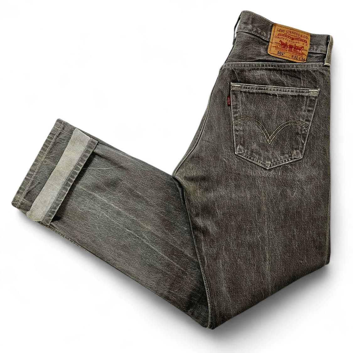 [32][리바이스] 00's 501®오리지널 스트레이트핏 워시드 그레이 상품이미지3