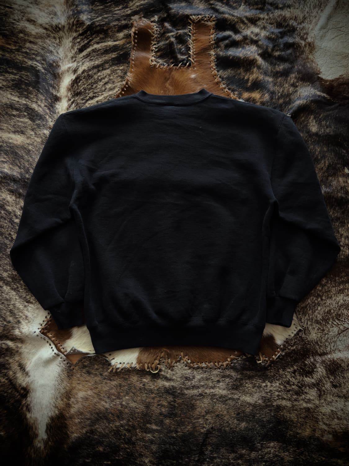 90s USA Russell Black Sweatshirt 상품이미지2