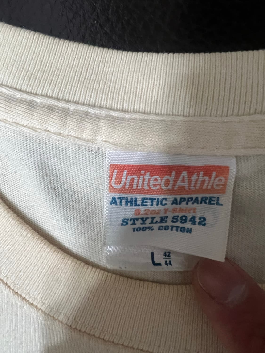 Athletic Apparel 반팔 티셔츠 아이보리 L 상품이미지2