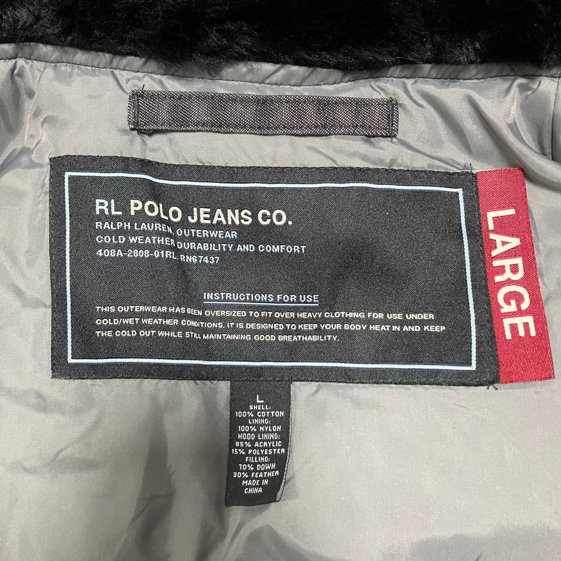 폴로진스 N-3B 덕다운 파카 봄버 상품이미지9