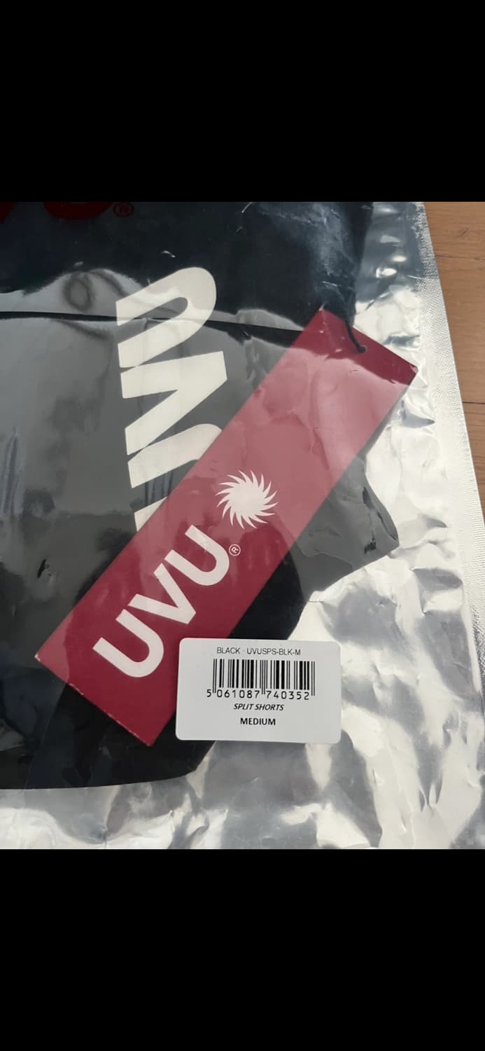 UVU 스플릿 쇼츠 블랙 M(새상품) 상품이미지2
