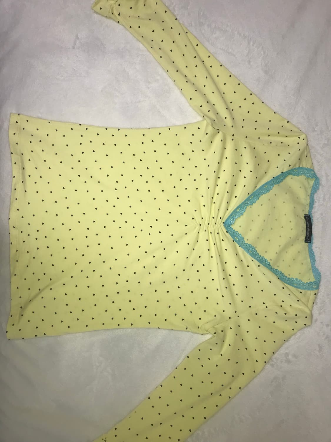 샵페어리 레몬 미니 하트 레이스탑 상품이미지2