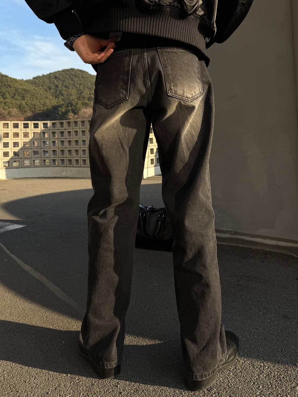 캣스톤 와이드 워싱 데님 팬츠 청바지 상품이미지4