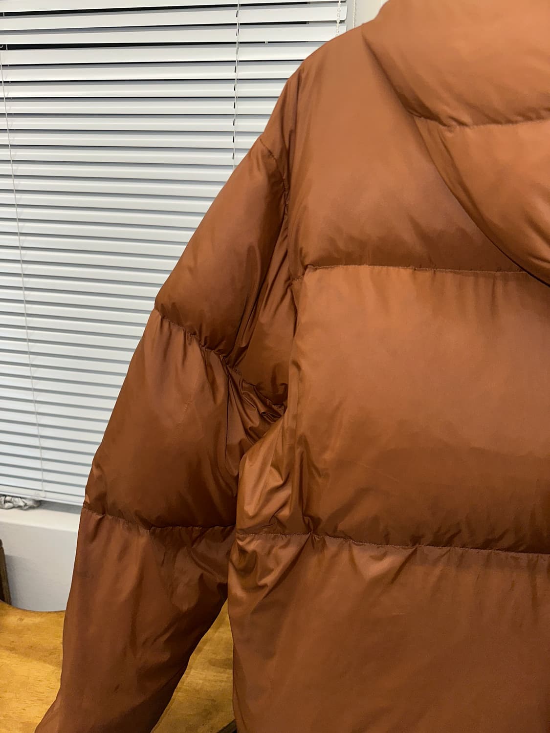 YESEYESEE 덕다운 후드 패딩 (M)브라운 상품이미지8