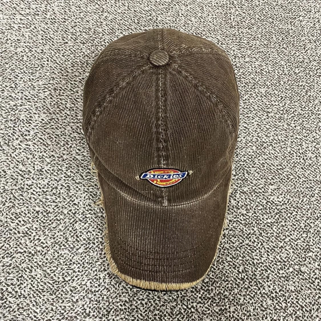 90s 디키즈 빈티지 코듀로이 그런지 데미지 캡 모자 상품이미지5