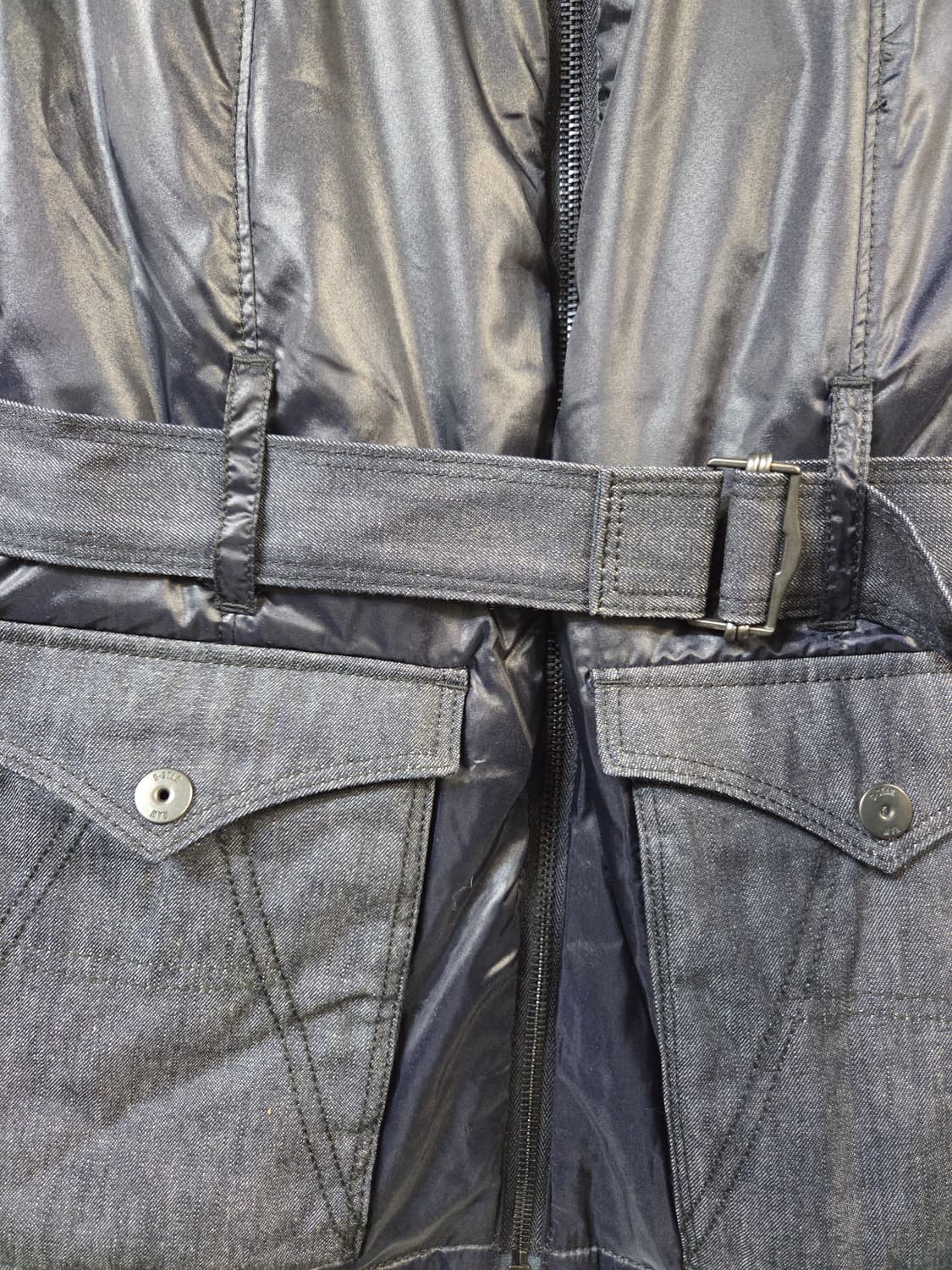 G-STAR 데님 배색 벨트 패딩 점퍼(S) 상품이미지3