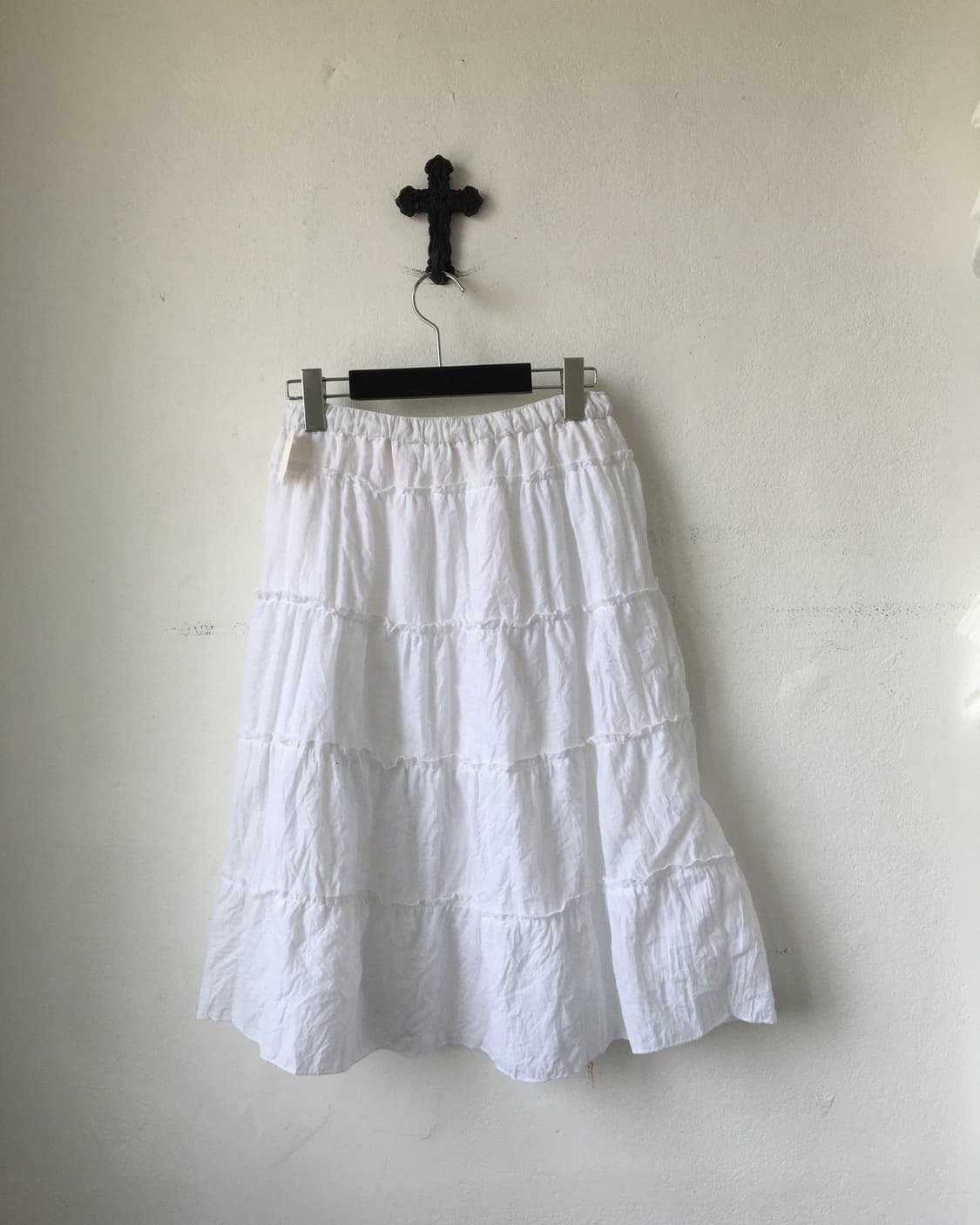 Layer white skirt 상품이미지4