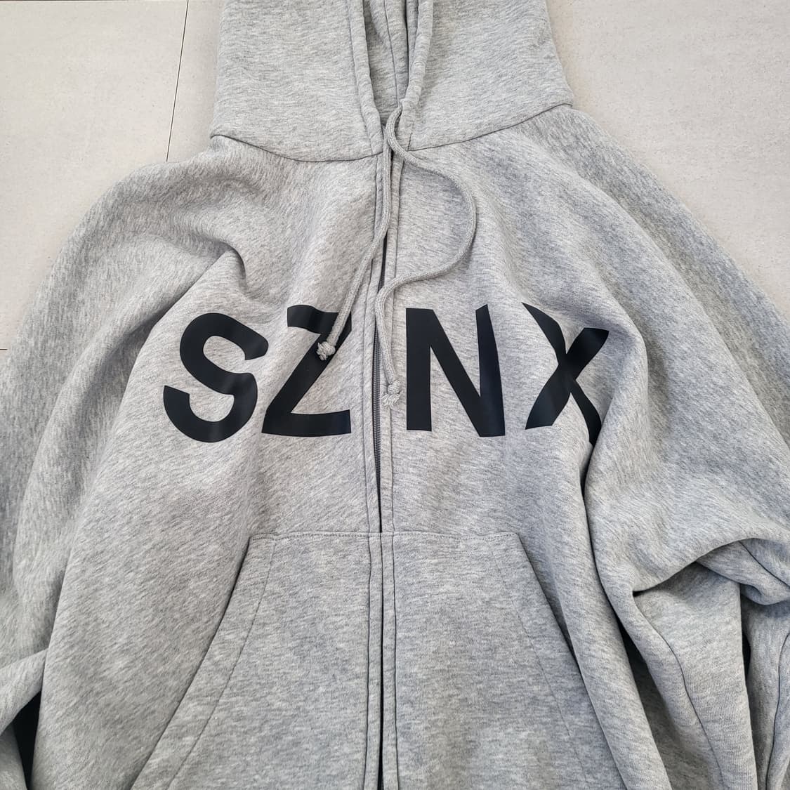 이지 SZNX 코리아 후드집업 HD-10 그레이 1사이즈 상품이미지1