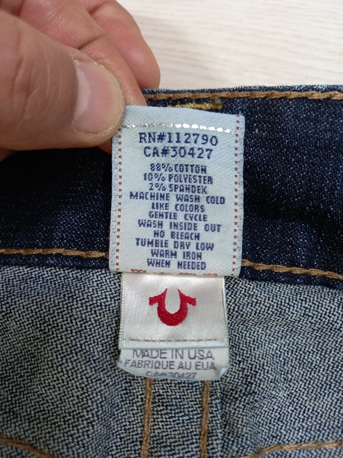 25 트루릴리젼 USA 골반 스판 일자진 진청 25-284 상품이미지9