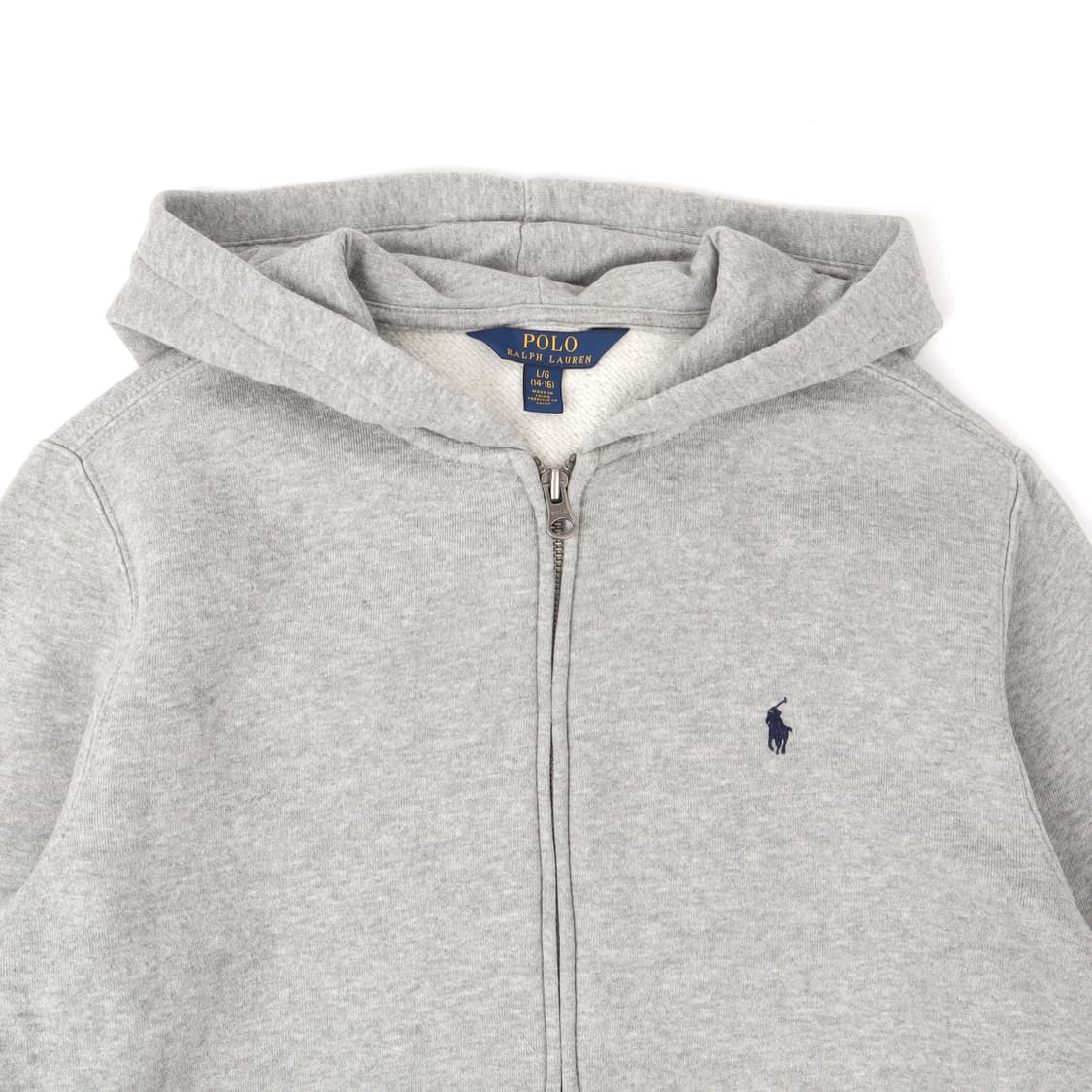 폴로 랄프로렌 그레이 코튼 후드집업 상품이미지2