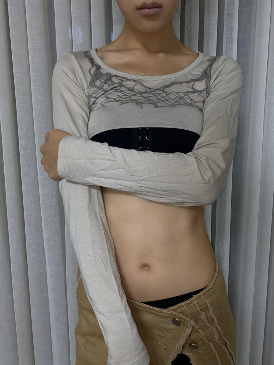 스컬프터 마이크로 크롭 탑 상품이미지1