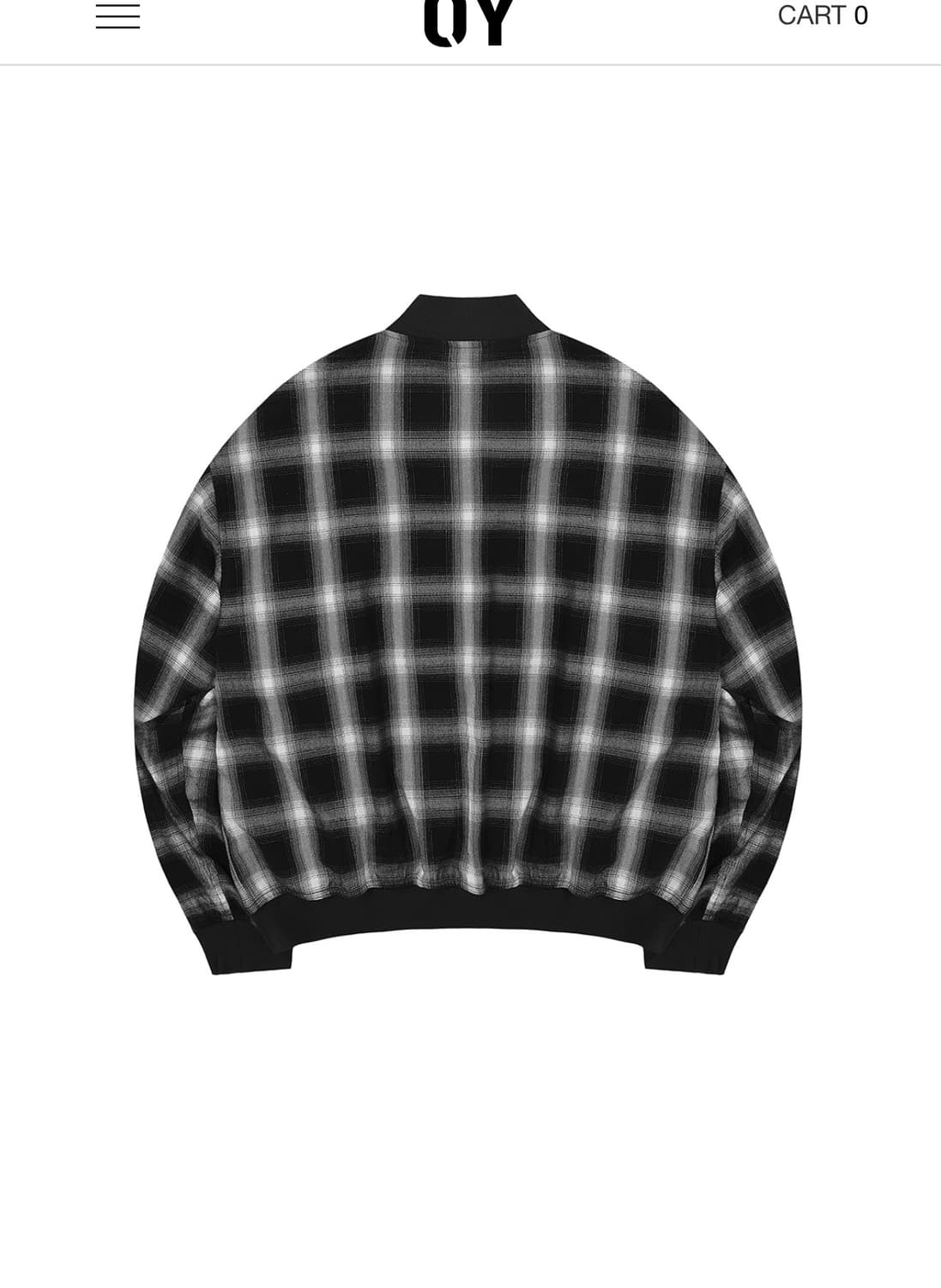 OY 오와이 리버시블 체크 블루종  상품이미지8