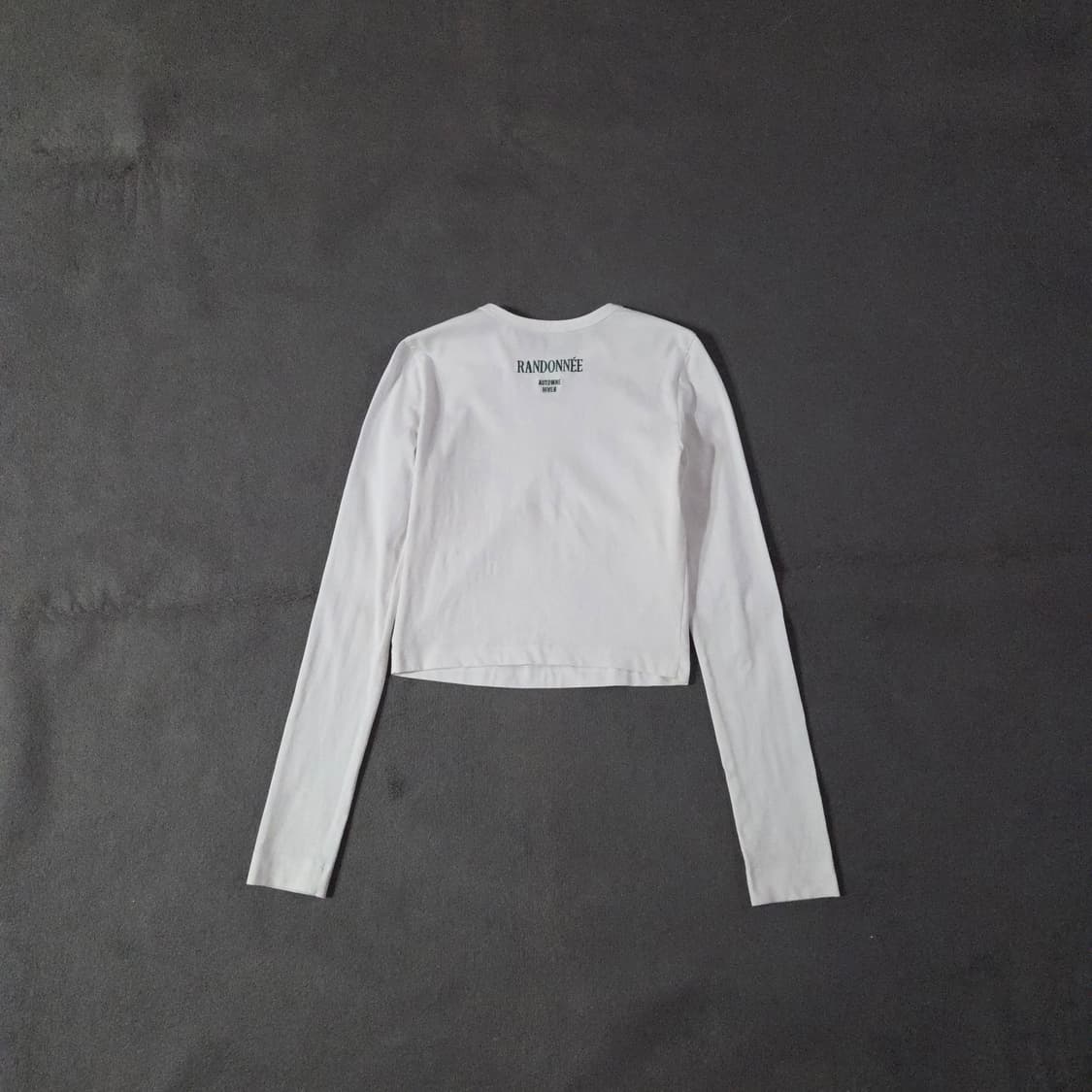 준지 레터링 여성 크롭 롱슬리브 샘플 상품이미지5