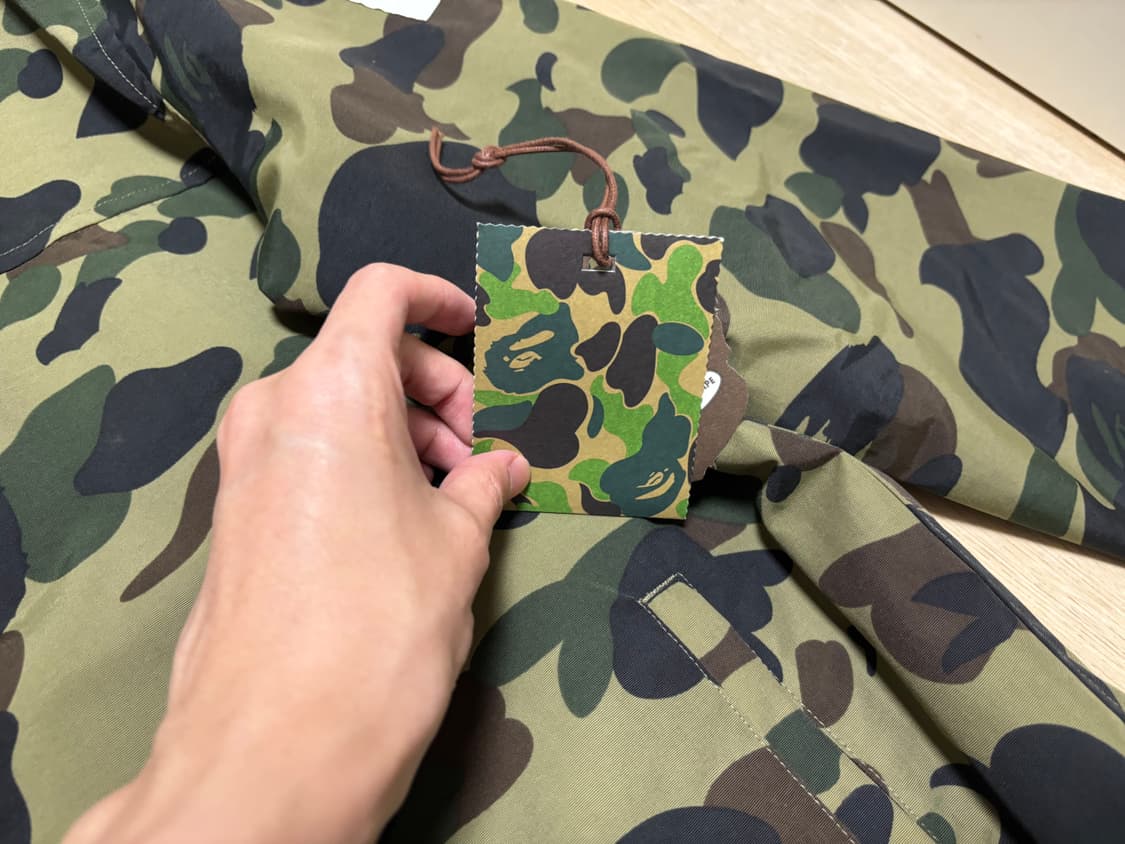 베이프 퍼스트 카모 후드 자켓 바람막이 (L) 상품이미지2