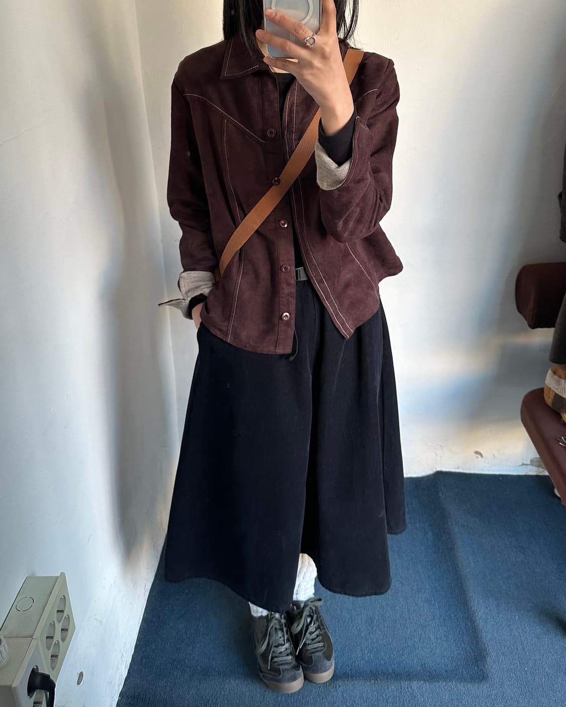 Vegan suede shirt 상품이미지7