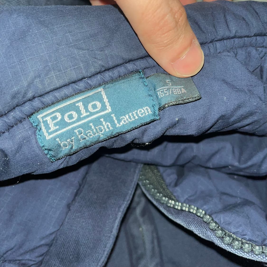 폴로 랄프로렌 워싱 퀄팅 패디드 후드 자켓 S/90 상품이미지6
