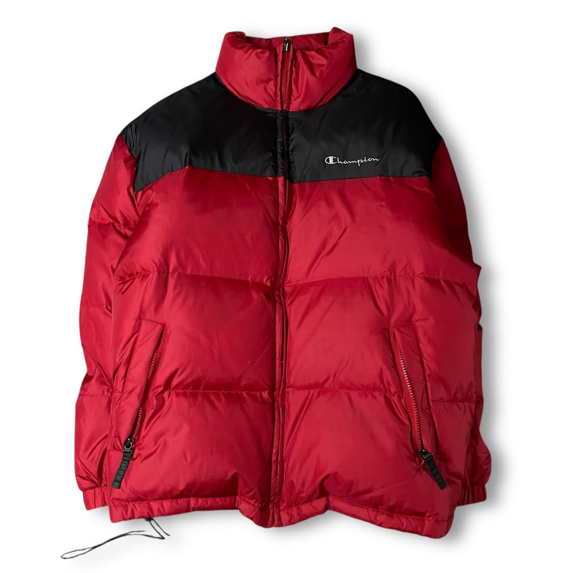 챔피온 레드블랙 덕다운 패딩 L 상품이미지1