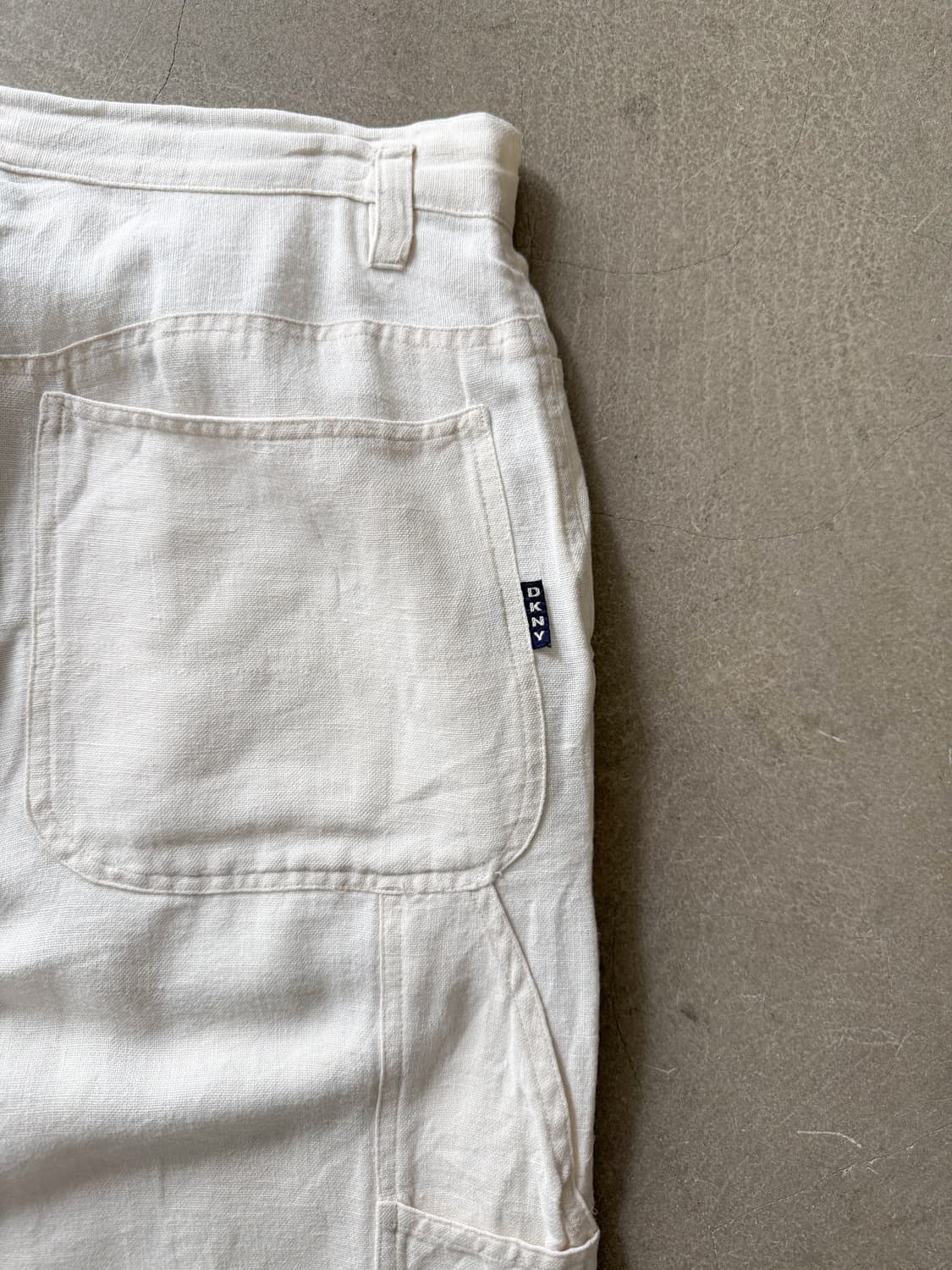 DKNY Linen Double Knee Shorts  상품이미지5