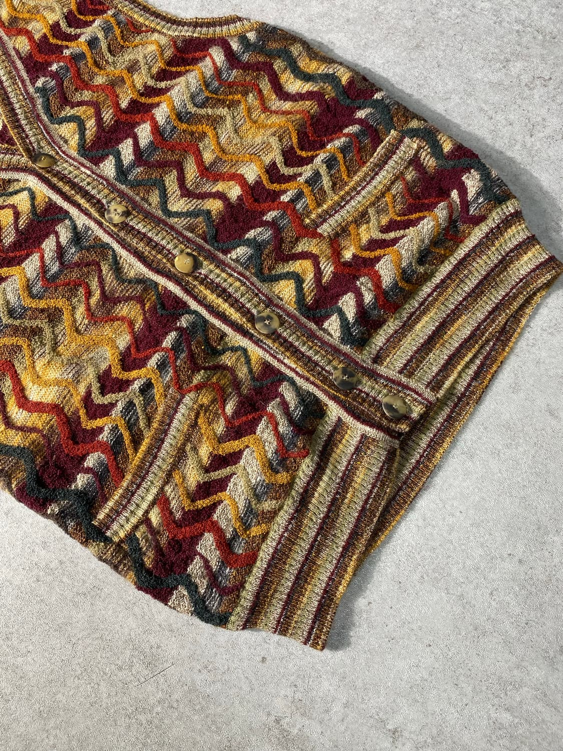 [50] 90s MISSONI 미쏘니 에스닉 울 니트 베스트 상품이미지3