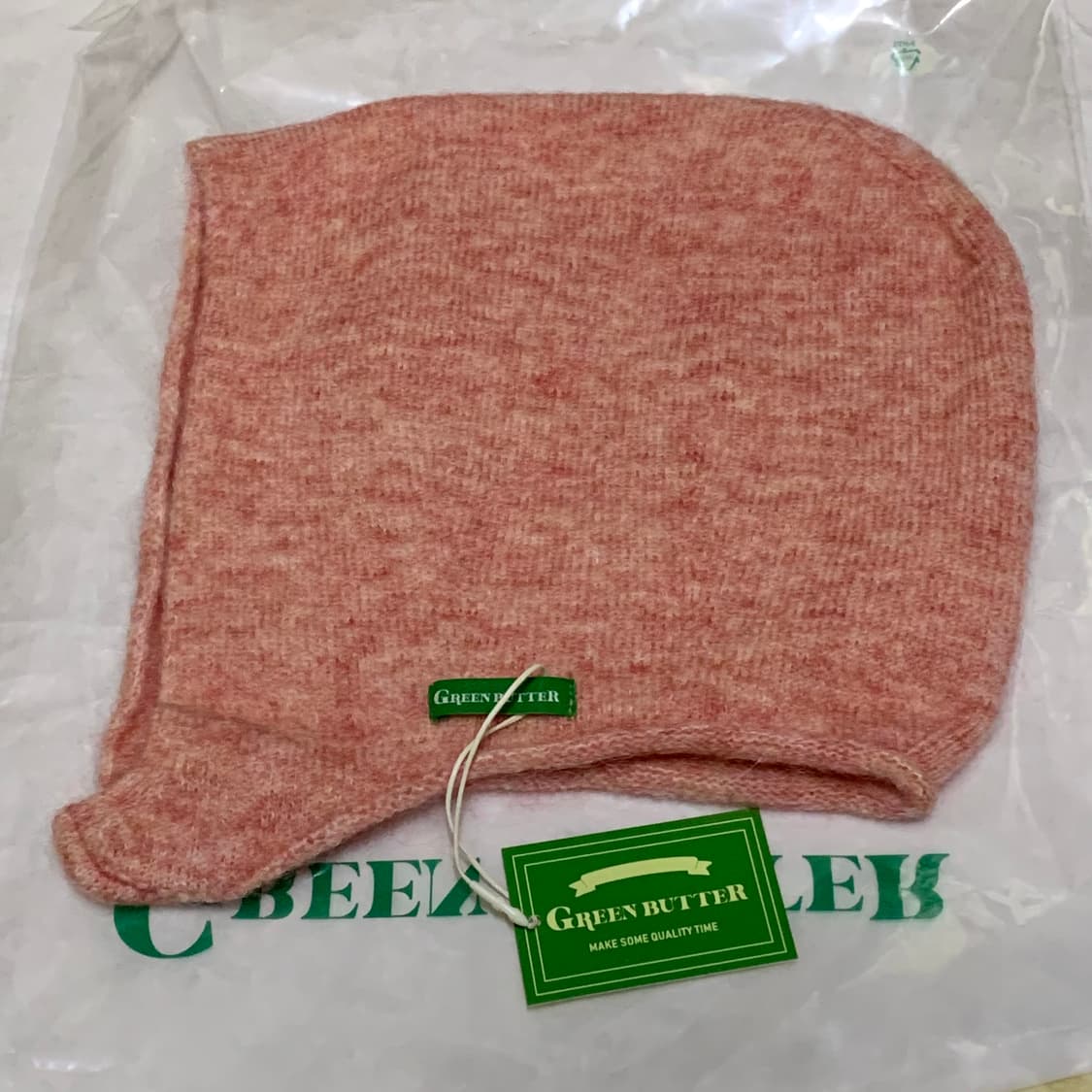 새상품 + 중고 ) 그린버터 바라클라바 아이보리&핑크 상품이미지4