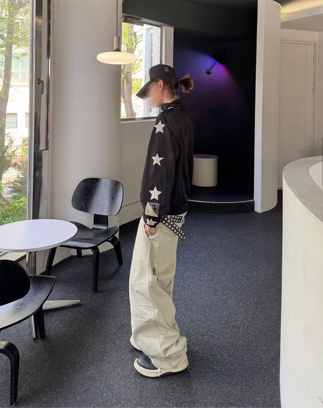 [KREAM 단독] 아오이로 커티드 더블니 팬츠 라이트 세이지 1 상품이미지3