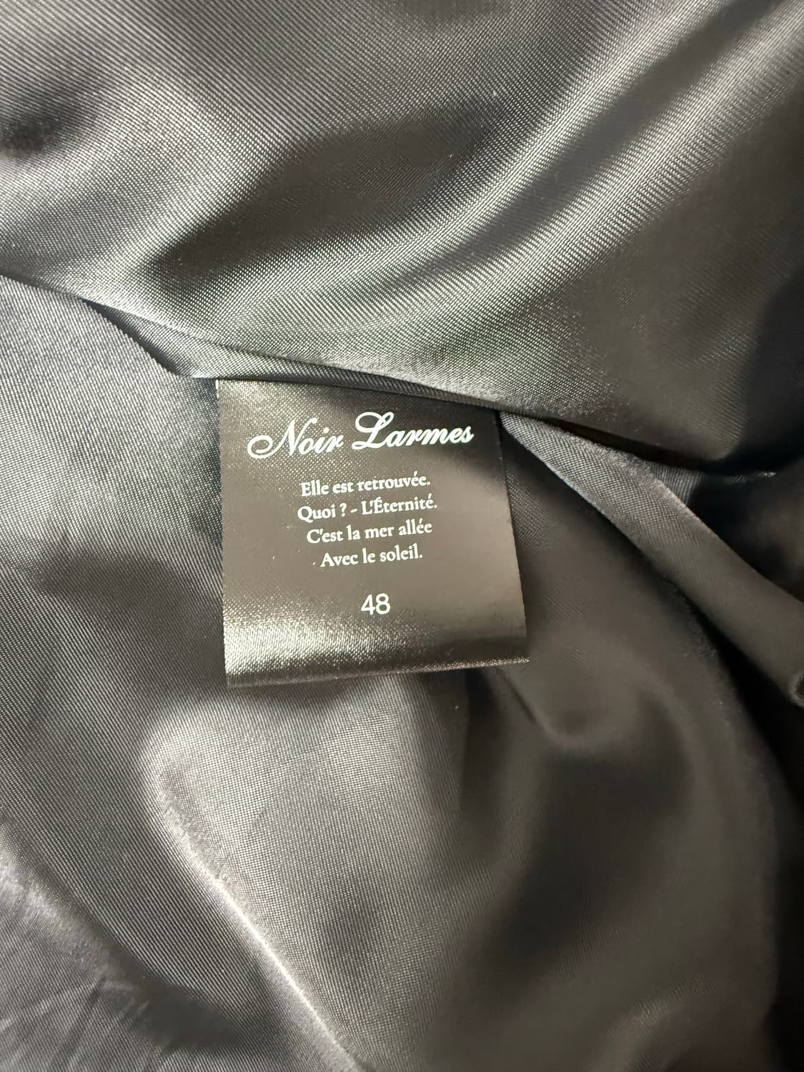 느와르라르메스 스탠다드 세미오버핏 가죽자켓 48 상품이미지5