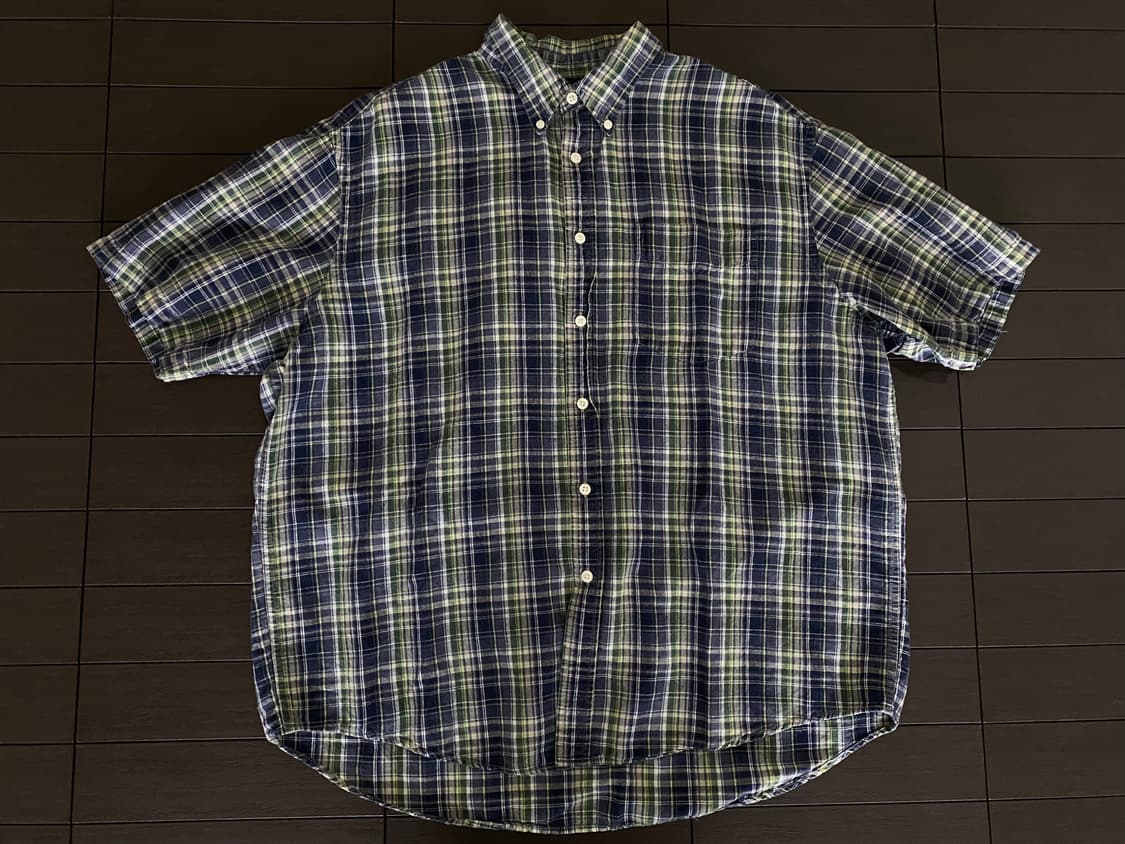 (L) 올드갭 플란넬 반팔 셔츠 상품이미지1