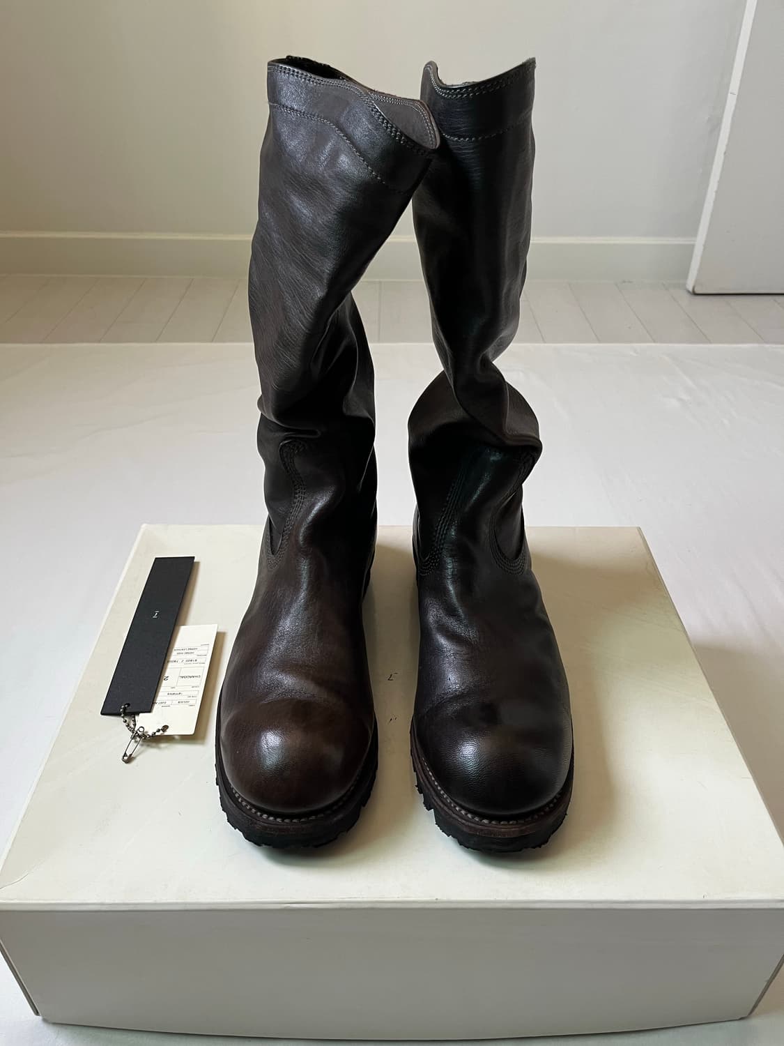 Julius AW07 Leather Drape Long Boots 상품이미지1