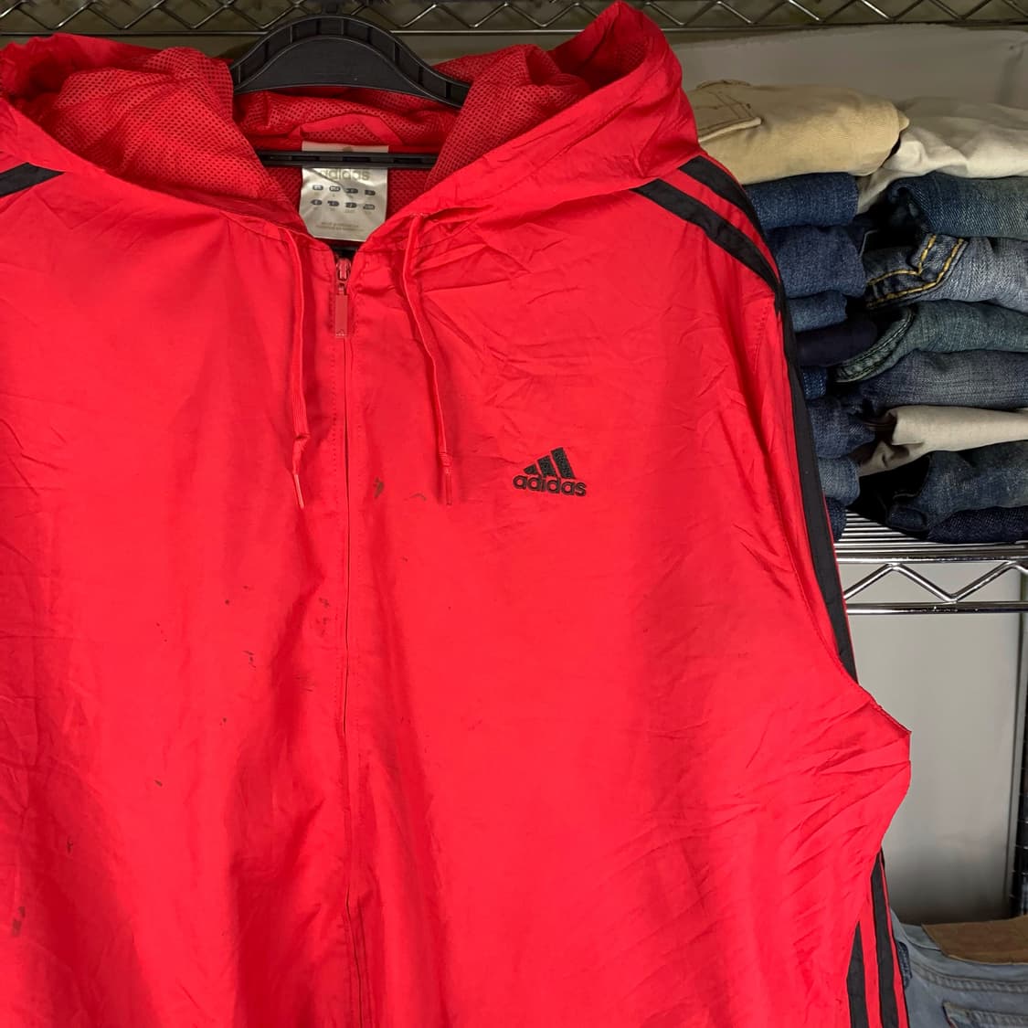 [L] 00's 아디다스 후드 바람막이 상품이미지1