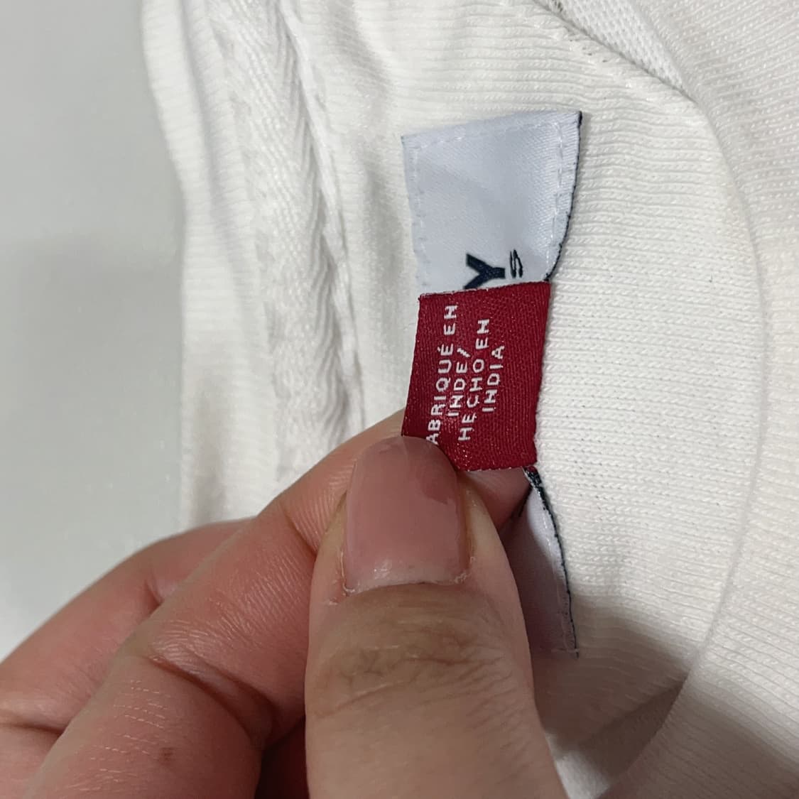 [정품] 타미 화이트 패치로고 반팔티 [ XL ] 상품이미지4