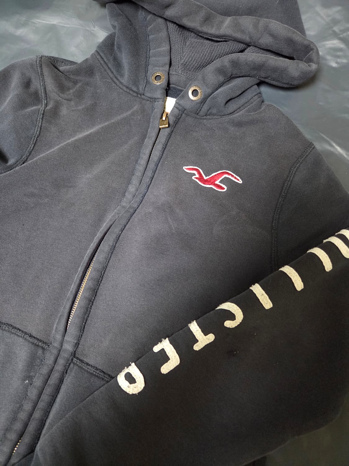 홀리스터 차콜 후드집업 상품이미지1