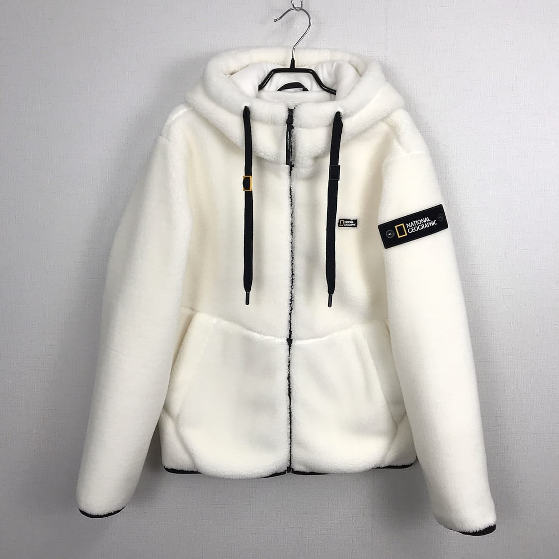 내셔널지오그래픽 뽀글이 후리스 후드집업 점퍼 남성M (95) 상품이미지1
