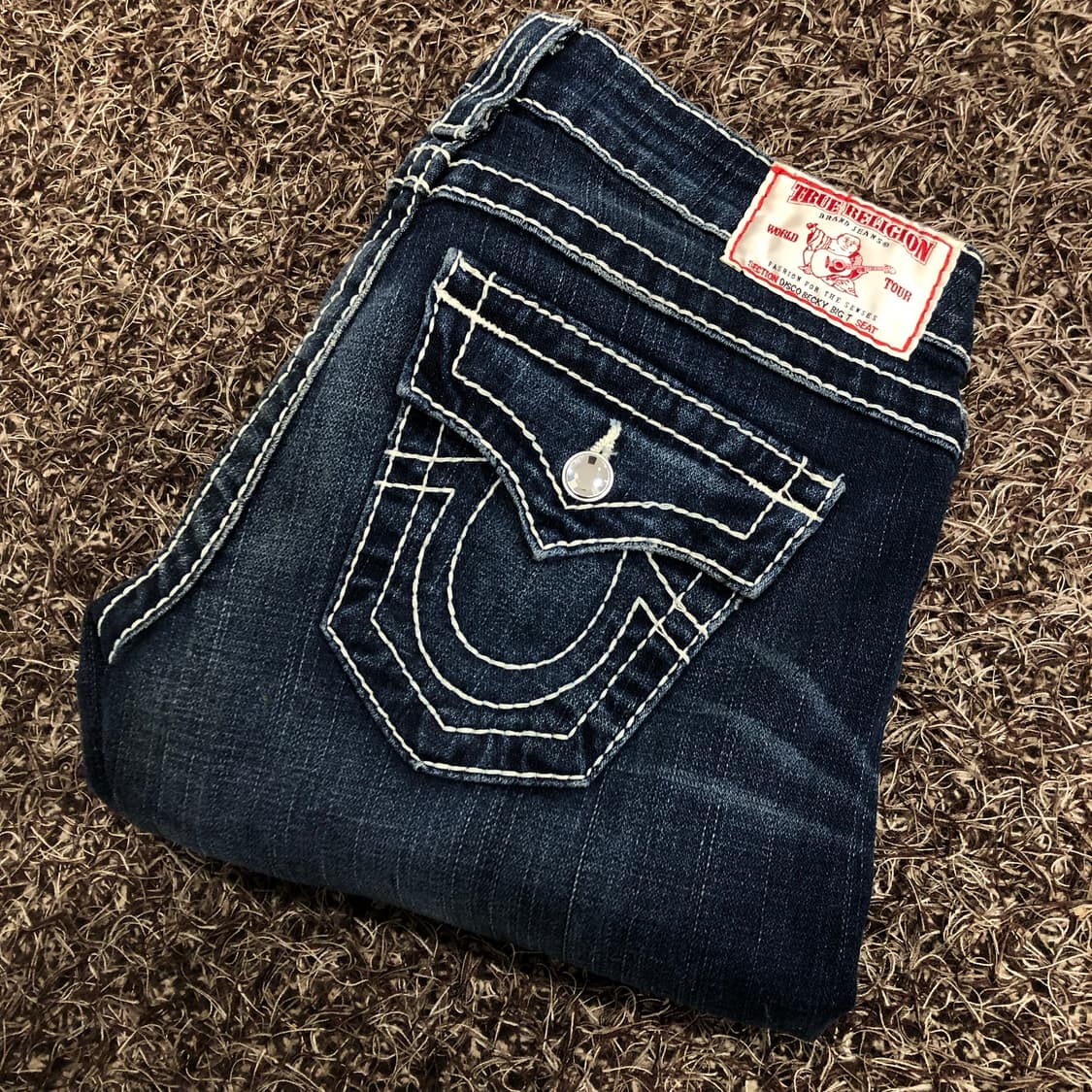 트루릴리전 Disco Becky Big T 부츠컷 플레어 데님 팬츠 상품이미지1