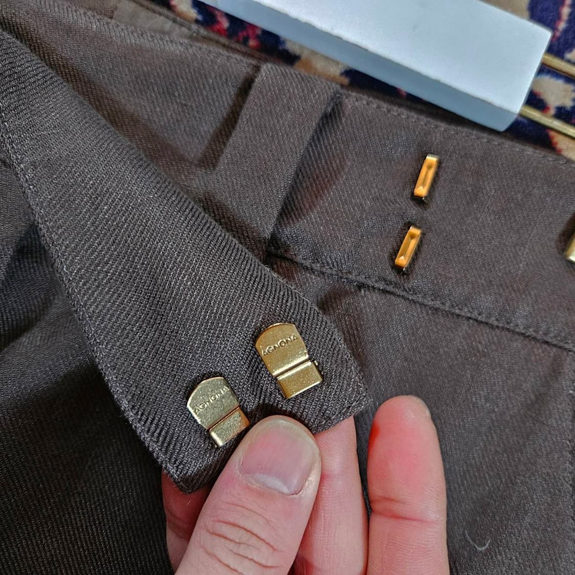 아뇨나(AGNONA) in Italy 21FW 레귤러 테이퍼드 팬츠 상품이미지6