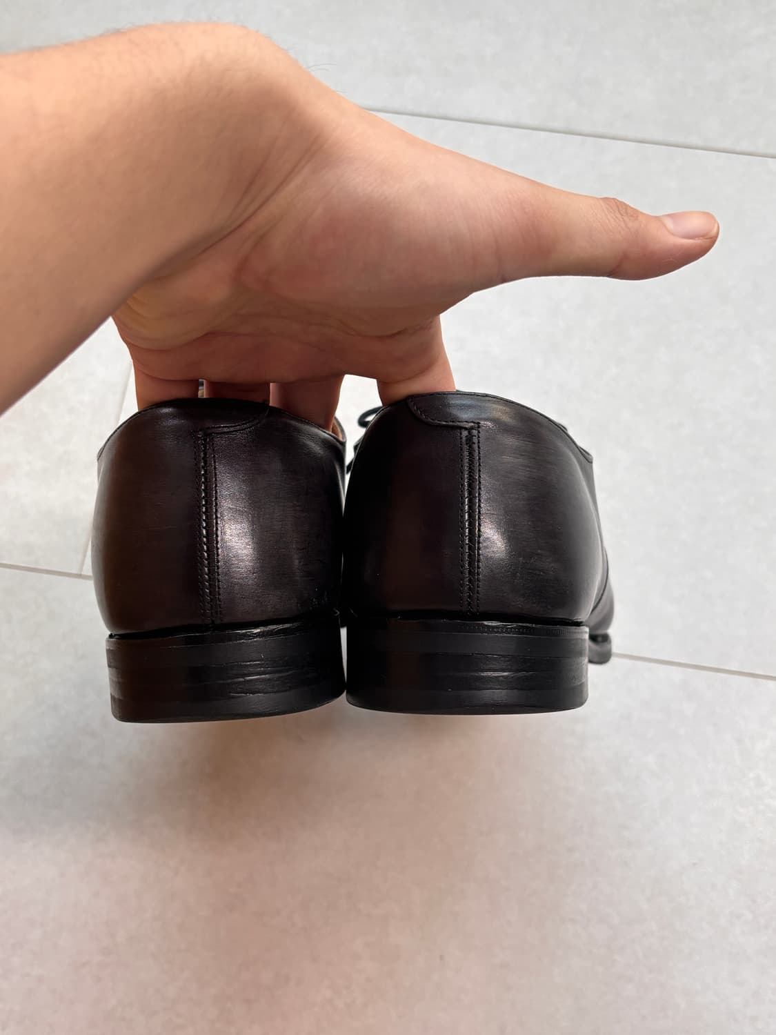 트리커즈 애빙던 UK10 / 빈티지 블랙 U팁 더비 비브람 상품이미지6