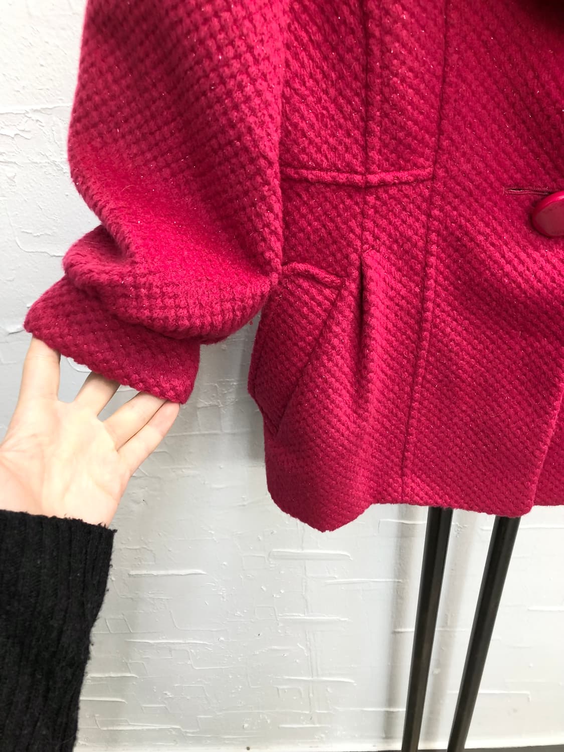 hot pink perl coat 상품이미지6