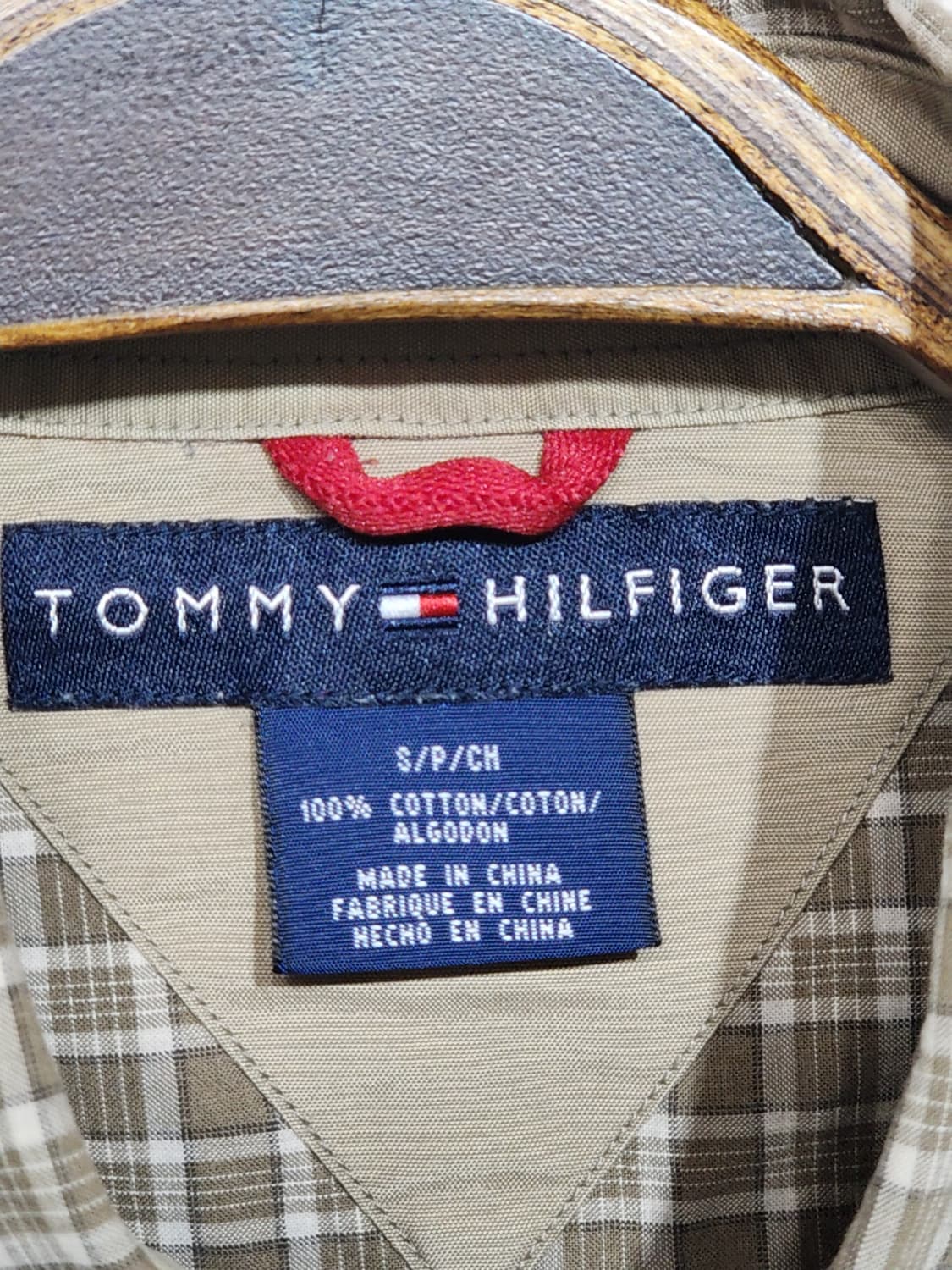(L) 타미힐피거 체크남방 견장 포켓 토미 셔츠  상품이미지3