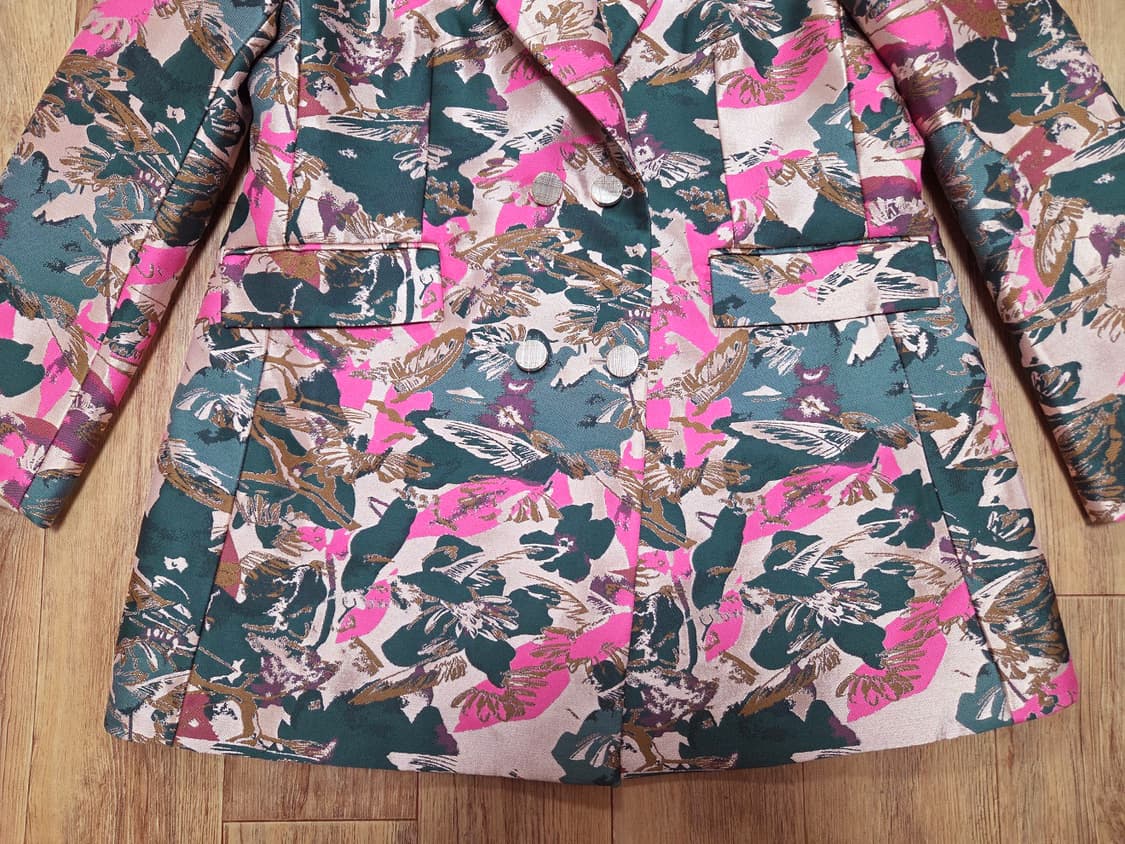 카렌밀렌(Karen Millen) 플로럴 자카드 테일러드자켓 66 새상품 상품이미지8