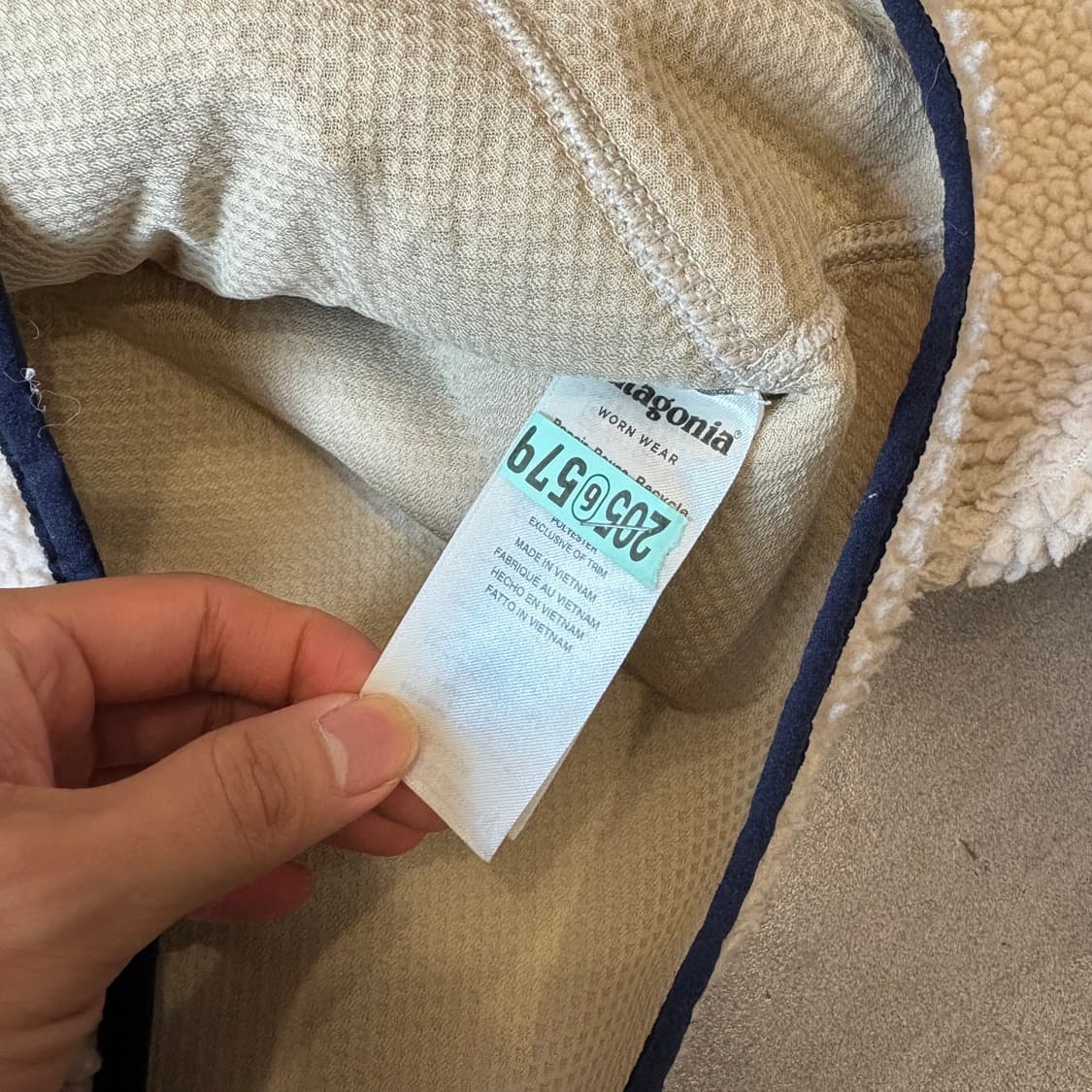 파타고니아 정품 레트로x 플리스 아이보리 자켓  상품이미지7