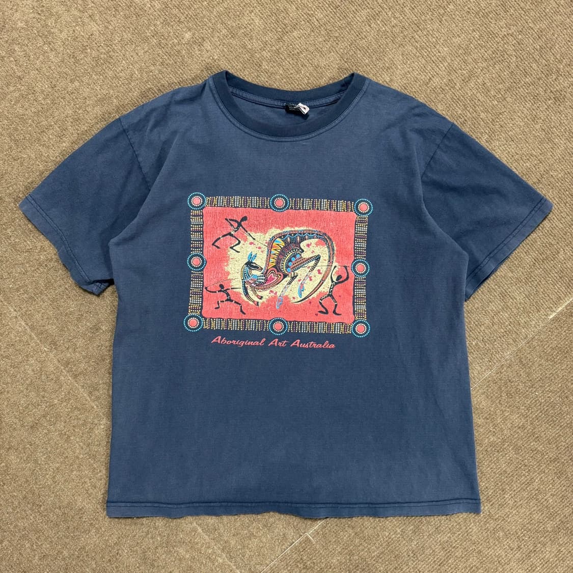 (100) Vintage Indian Print T-Shirt  상품이미지2
